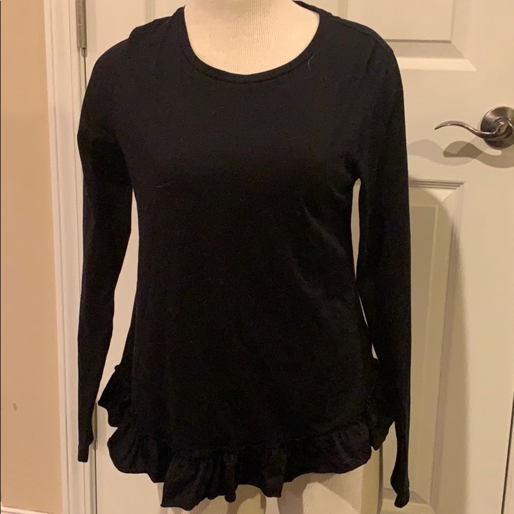 Banana Republic Ruffle Hem Peplum Top